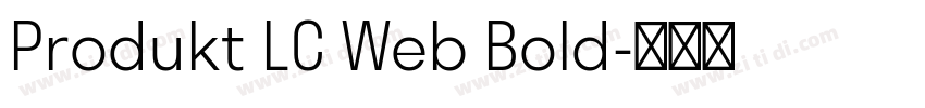 Produkt LC Web Bold字体转换